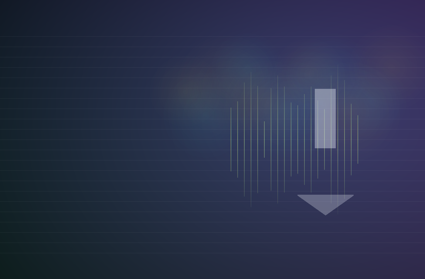 Visualisation lumineuse d'une production audio en studio